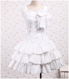 哥特式维多利亚复古洛丽塔Lolita洋装短袖连衣裙