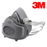 3m3200防尘口罩 工业粉尘打磨煤矿面具头戴式装修劳保透气可清洗