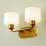 美式现代简约全铜壁灯北欧宜家客厅卧室床头灯具浴室卫生间镜前灯
