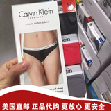 美国Calvin Klein正品代购 本命年大红CK纯棉女三角内裤3条盒装