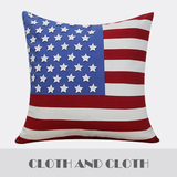 MEIGO布艺 儿童房现代美国国旗样板间靠包靠垫抱枕 家居沙发腰枕