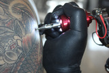 纹身专用手柄 带LED灯泡手柄 28mm铝手柄 纹身机器手柄 美容工具
