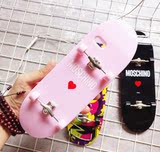 Moschino滑板手机壳个性创意苹果6s手机壳6plus保护套酷炫潮牌