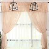 特价定制成品遮光纱帘窗纱纯色素色欧式客厅卧室飘窗阳台窗帘布料