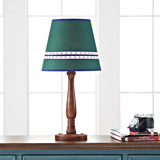 美式乡村客厅台灯木制仿古卧室欧式家居装饰床头灯具创意照明包邮