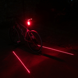 夜骑自行车灯尾灯安全警示骑行装备车灯 激光平行线山地车公路车