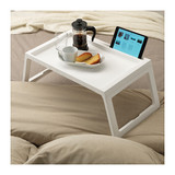IKEA南京宜家家居代购克丽普克床用餐架, 白色 平板电脑桌架