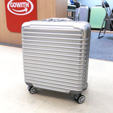 外贸日本原单18寸电脑拉杆箱万向轮铝框小行李箱PC登机箱旅行箱子