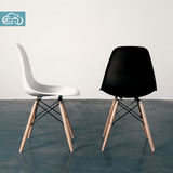 简易电脑椅伊姆斯椅简约时尚塑料椅子休闲餐椅会议办公椅家用凳子