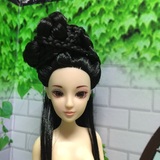 韩娜3D真眼芭比古装娃娃系列之古代美人发型单售娃头芭比女孩可儿