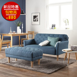 新款布艺沙发组合小户型沙发双人沙发店铺沙发简约两人位沙发特价