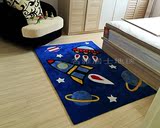 现代简约地中海蓝宇宙卡通儿童地毯卧室客厅茶几满铺宜家地毯定制