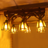 中式复古竹艺玻璃吸顶灯客厅灯书房灯餐厅灯仿古地中海酒吧灯具