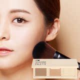 韩国新款正品memebox三色高光修容瘦脸阴影盘粉鼻影提亮粉包邮