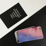时尚潮款小清新粉色油画艺术文艺iphone6plus手机壳苹果6S保护套