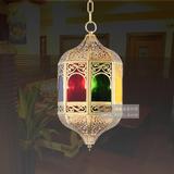 玛格诺恩全铜灯彩色玻璃小吊灯阿拉伯风格会所足浴摩洛哥风格吊灯