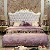 欧式床新古典2米大床实木床奢华双人床1.8米 雕花 现代简约公主床
