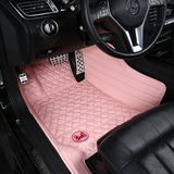 定做粉色脚垫CRV迈腾速腾途观福克斯宝马320卡罗拉凯美瑞专车专用