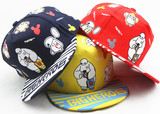 包邮2016春款新款韩版男童女童儿童可爱大白鸭舌帽棒球帽太阳帽子