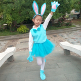 六一儿童节演出服装动物服动漫衣服 小兔子幼儿园话剧表演服