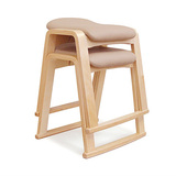 宜家餐凳曲木化妆凳 北欧休闲矮凳 日式梳妆凳软包餐椅韩式摞叠凳