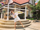 泰国nana民族风重工刺绣棉麻复古文艺波希米亚连衣裙旅行海边孕妇