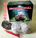 创意diy早教亲子考古挖掘恐龙化石儿童益智手工恐龙玩具头骨模型