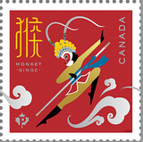 CAN-L601  加拿大 2016年生肖猴年邮票  1V