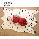 INS动物地毯 室内家用沙发坐垫 儿童床品盖毯 C-DOKIDS帐篷地垫