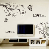 客厅沙发电视背景墙贴画卧室床头创意纯色藤蔓风景墙壁装饰包邮