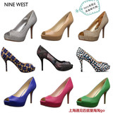 美国直邮代购Nine West玖熙新款Qtpie超高跟浅口鱼嘴防水台女单鞋
