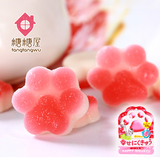 日本进口零食 扇雀饴Senjaku小脚丫造型蜜桃味果汁软糖 QQ糖40g
