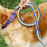 宠物狗链子金毛边牧拉布拉多阿拉斯加萨摩牵引绳中大型犬狗链项圈