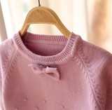 2016春季新款韩版女童套头毛衣 圆领宝宝针织衫线衫打底衫1-3-4岁
