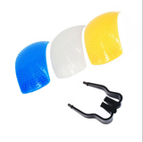 通用型内置闪光灯柔光罩 三色罩 适用于 尼康 佳能单反相机柔光罩