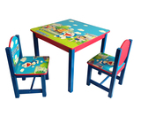 木质儿童桌椅套装幼儿园学习桌实木书桌宝宝吃饭桌游戏桌手工桌