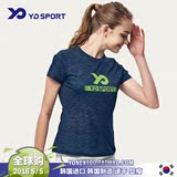 韩国进口yd李龙大羽毛球服网球服运动服男女情侣上衣短袖T恤 特价