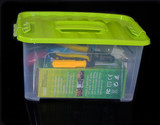 塑料手提透明收纳箱食品安全环保储物箱玩具衣物整理箱汽车周转箱