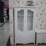 韩式田园酒柜白色装饰柜客厅收纳柜欧式展示柜宜家家具现代简约