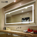 伯仑现代Led灯镜壁挂浴室镜卫生间镜子洗手间镜卫浴镜带灯大镜子