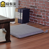 日式棉麻椅垫布艺办公室电脑餐椅子垫防滑便携薄可拆洗榻榻米坐垫