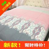 韩国新款斜纹纯棉印花水洗绗缝床盖床单床垫夏凉被水洗被水洗睡垫