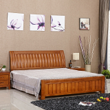 特价全实木床高箱储物床橡木床双单人床1.8 1.5 1.2米现代简约