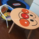 日本面包超人圆桌原厂定制版儿童书桌餐桌桌子面超椅子叫叫椅凳子