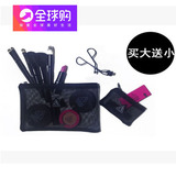 【天天特价】3ce化妆包韩国style大容量nanda黑色网纱口红眉笔袋