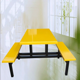 学生食堂连体餐桌椅折叠餐桌椅批发员工餐厅桌折叠餐桌椅组合特价