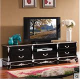 欧式实木电视柜 新古典地柜 简约茶几电视柜组合套2米客厅家具