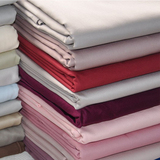 60支埃及棉纯棉贡缎被单 纯色全棉双人素色床单被套 床笠 可定制