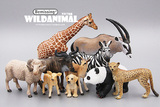 正版大牌仿真野生动物模型 长颈鹿 熊猫 山羊 儿童卡通丛林玩具