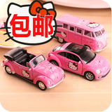 Hello Kitty 凯蒂猫 汽车摆件 甲壳虫车模型 汽车模型 老爷车模型
